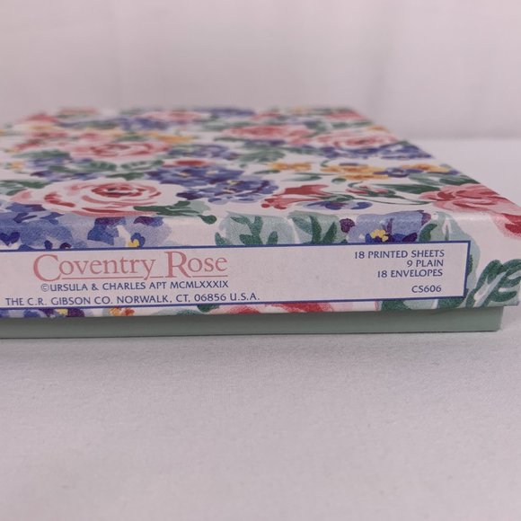 Vintage Creative Papers Coventry Rose Stationery Sealed Floral Gibson 18 Printed - Picture 6 of 9